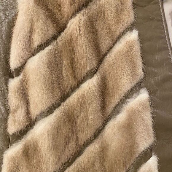 Genuine mink/leather jacket, S - Picture 5 of 13